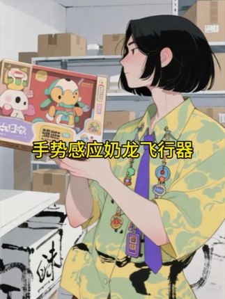 #儿童玩具 感应奶龙遥控飞机直升机无人机男孩飞行器小学生儿童玩具悬浮手势#人类幼崽 #儿童礼物