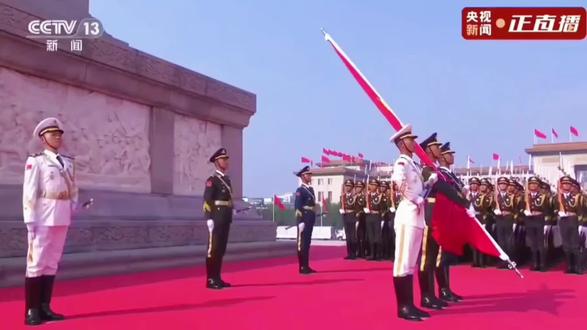 阅兵正步振撼这就是中国排面#天安门国旗护卫队