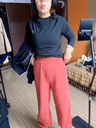秋冬宽松运动裤女棉质束脚休闲卫裤跑步健身长裤子潮