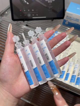 #生理盐水 湿敷巨好用,还是小支装,干净又卫生,一次一支很方便,用途广泛,全家人都能用