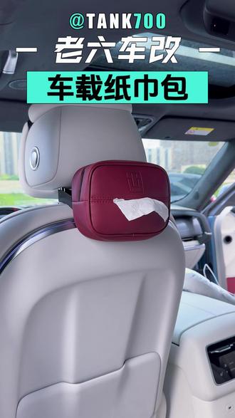 便携一排二排抽取的纸巾包,你们都安排上了没有呢#全新坦克700HI4Z #坦克700实用好物 #坦克700纸巾包 #坦克700麒麟