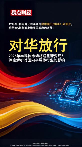 特朗普允许英伟达出口芯片对国内半导体行业核心龙头企业的影响 当地时间12月8日,特朗普宣布允许英伟达向中国出口H200 AI芯片,附带25%销售额上缴美国政府的条件,相关细节正由美国商务部敲定。地缘政策的松动为半导体市场注入了新的变量-美国政府宣布允许英伟达对华出口H200 AI芯片,这一决定与拜登政府时期的全面管制策略形成鲜明对比。H200芯片是英伟达于2023年11月13日发布的新一代人工智能芯片,其为H100的升级产品,仍然采用 NVIDIA Hopper 超级芯片架构,主要面向超大规模的大模型训练和推理工作场景。
该芯片配备HBM高带宽内存架构,搭载HBM3e技术实现141GB内存容量和4.8TB/秒带宽,较H100内存容量提升1.8倍、带宽提升1.4倍,内存带宽是A100的2.4倍。单精度浮点运算性能较H100提升60%至90%。此外,DGX H200系统配备8个H200 GPU,搭载1,128 GB显存,GPU间双向带宽达每秒7.2TB。该芯片与H100系统兼容, 云服务提供商无需更改现有基础设施即可部署。
此前,这款芯片因性能密度超标,被拜登政府列入对华禁售名单,英伟达不得不为中国市场量身打造“降级版”H20芯片。知情人士透露,允许出口性能稍逊的H200芯片,被视为对英伟达力推销售更先进的Blackwell芯片主张的折中方案。此前,英伟达曾游说特朗普政府向中国客户出售其更先进的Blackwell及后续的Rubin芯片,但最终未获放行。
这一决定被视为英伟达的重大游说胜利,可能帮助其重新夺回在中国这一关键市场中损失的数十亿美元业务。H200出口松绑能否缓解芯片涨价压力?涨价是成本驱动还是战略布局?企业、渠道商与消费者又该如何应对?#人工智能 #ai #AI创作浪潮计划
#抖音知识年终大赏
#燃起来了大国重器