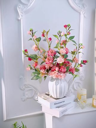 山茶花仿真花轻奢家居客厅餐桌鞋柜插花假花#山茶花仿真花 #仿真花