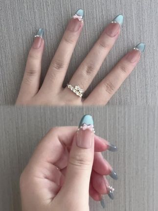 #超好看的美甲 💅#高级感美甲 #显白美甲 #法式美甲 #仙女美甲