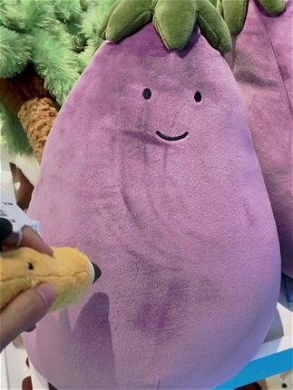 jelllycat茄子玩偶#茄子抱枕 公仔网红紫色茄总先生英国毛绒抱枕礼物#茄子玩偶 #也太可爱了吧 #毛绒抱枕 #毛绒抱枕公仔