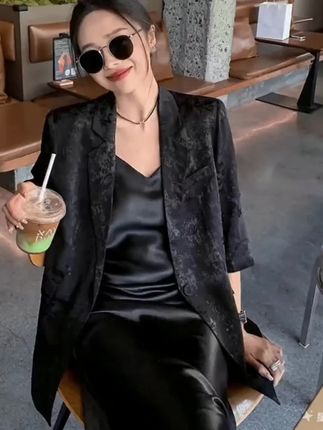 #西服外套 #外套 #每日穿搭 #国风 #七分袖外套