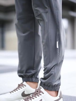 美式束脚裤子男士夏季凉感冰丝薄款宽松速干透气运动休闲九分长裤#夏季休闲裤  #男生穿搭  #男士裤子