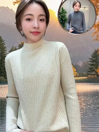 软绵绵洋气针织衫 被追问800次的针织衫!自带氛围太绝 姐妹们,谁懂啊!这件856-秋冬新款-“满天星”软绵绵针织衫,我刚穿上就被要了链接! 拿到手一摸,这面料也太软糯了,贴身穿舒服到不想脱,敏感肌友好~细看上面的星星亮片,如同满天繁星,低调又闪,阳光下美到离谱,氛围感拉满。V领设计拉长颈部线条,显瘦效果一流,随便搭条牛仔裤或半身裙,通勤、约会都超适配。而且它版型超正,藏肉又显身材,梨形、苹果形身材都能轻松驾驭 。 早秋单穿,秋冬叠穿,实用性100%,真的爱惨了! #秋冬针织衫 #满天星针织衫 #显瘦穿搭 #秋季穿搭 #洋气减龄 @抖加🔥上热门🔥dou+🔥热点宝