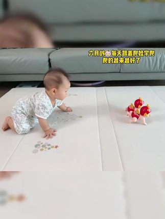 婴幼儿早教儿童节电动爬娃玩具直充训练抬头学爬行0-1宝宝学说话#爬娃玩具 #婴儿学爬行玩具 #学爬玩具 #爬娃