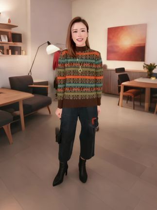 冬季时尚百搭休闲打底衫加厚半高领女士上衣洋气针织衫#轻松舒适穿搭 #时尚百搭 #女装服饰穿搭 #冬季穿搭