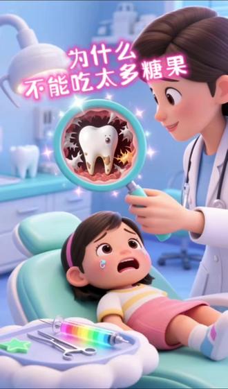 儿童故事《为什么不能吃太多糖果》儿童有声睡前故事绘本 #儿童故事 #儿童好习惯养成 #儿童睡前故事 #小故事大道理 #儿童动画