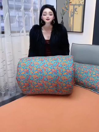 雅鹿加厚冬被,母婴级材质,春秋保暖超实用! #雅鹿冬被 #双层纱棉被 #加厚棉被芯 #单双人棉被 #春秋保暖被