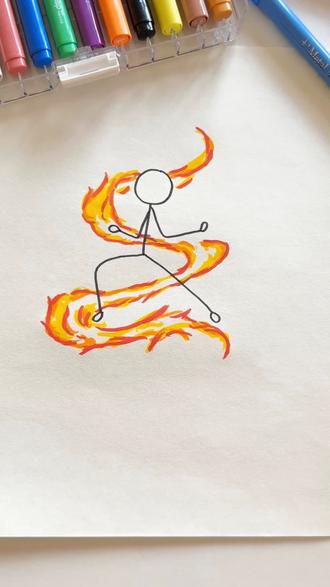 生气的火柴人怎么画? 火柴人简笔画教程#简笔画教程#火柴人#火柴人简笔画#火柴人