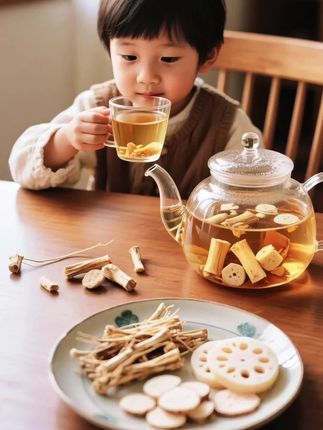 小朋友鼻黏膜嫩,平时磕着碰着、揉鼻子,容易出点小状况~ 家里长辈常说的芦根藕节汤,清甜又实在,不妨试试! 备料:芦根、藕节、白茅根、冰糖(看情况加) 步骤: 食材泡10分钟洗干净 放进锅里加水,大火烧开后 转小火煮15分钟 焖5分钟,放温了喝 小提醒: 喜欢甜口的话,加些冰糖就行 先连续喝3天,之后每周喝2-3次 搭配鸽子或排骨一起煲汤,鲜味更足,全家都能喝, 温润不凉~ 可以存起来给娃做哦! #芦根藕节汤 #娃鼻出血 #育儿经验 #芦根饮品 #养生分享