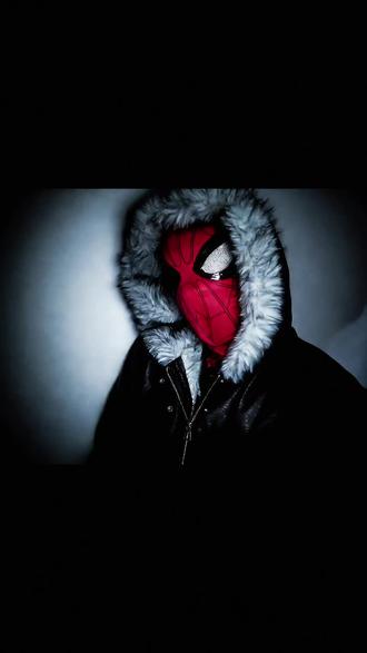 在家找到 初二买的面具 然后就...#蜘蛛侠