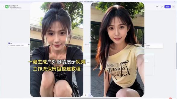 一键生成户外服装展示视频的工作流搭建教学#coze工作流 #coze智能体搭建 #coze使用教程