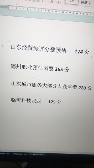 #德州职业技术学院 #临沂科技职业学院 #山东城市服务职业学院 综评 单招预估录取分数