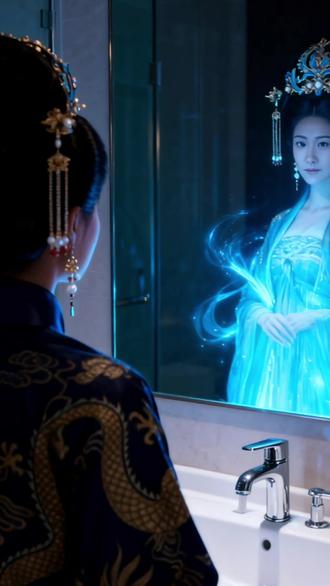 #AI牡丹凤袍照 #抖音ai创作