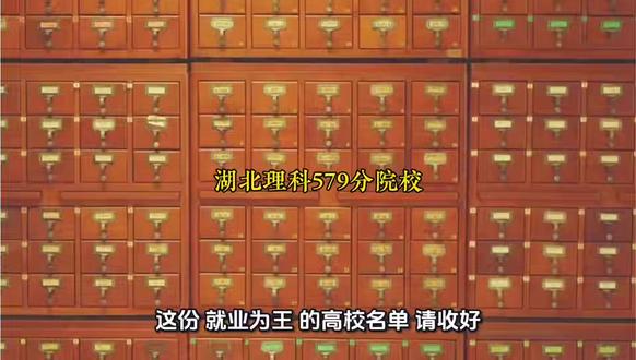 湖北理科560到579分怎么选?这份“就业为王”的高校名单 #湖北高考 @DOU+小助手