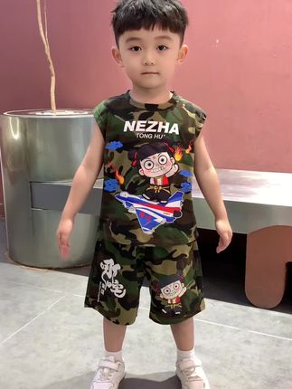 男孩子长帅不帅不重要,只要搭配的好,就可以加分哟#谁穿谁好看#夏季新款 #男童夏装#男童背心