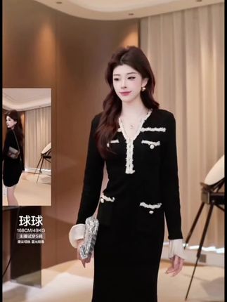 #品质女装#高级感穿搭#小香风收腰连衣裙#日常穿搭#早秋新款
