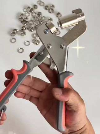 10mm气眼扣帆布钳鸡眼广告架篷布按压钳安装套装手握打孔钳压扣钳