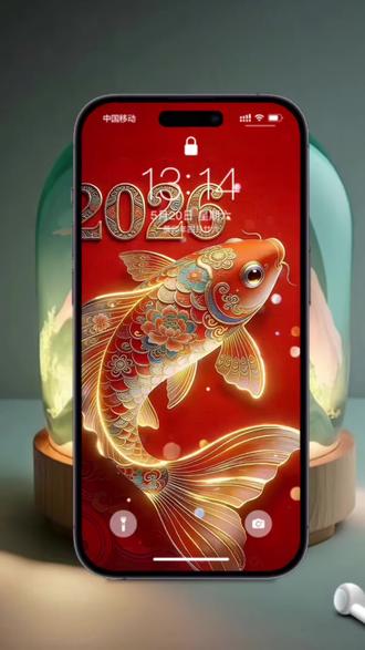 2026锦鲤动态壁纸教程来喽愿2026好运加满#剪映 #锁屏壁纸 #壁纸 #教程 #动态壁纸