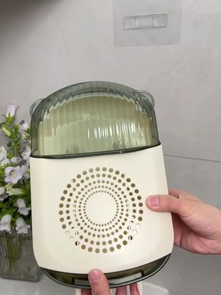 小熊壁挂筷筒,稳固防霉沥水还防尘,收纳餐具超棒! #防霉筷笼 #沥水筷笼 #防霉沥水 #带盖防尘 #防尘筷筒