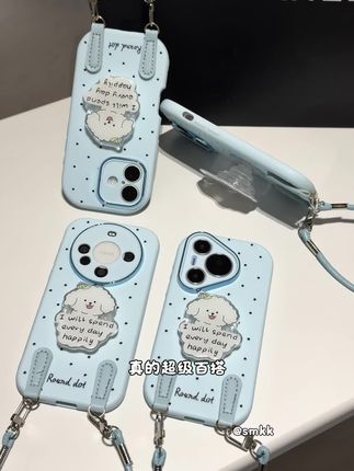 好喜欢这个蓝色波点小狗支架的挂绳手机壳呀~#爱了爱了 #仙女必备 #手机壳 #这个手机壳真的长在我心巴上了#男士神仙单品