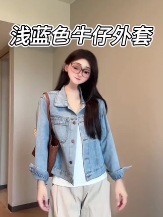 超有质感的牛仔外套啊#今日穿搭 #夏季穿搭 #夏天该有的样子 #百搭又好看 #显高显瘦@DOU+好生意 @DOU+小助手