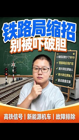 铁路局缩招了! 铁路局缩招了!2025招37622人,2026砍到28703人,少了8919个岗位#铁路局 #缩 #志愿填报 #高考志愿