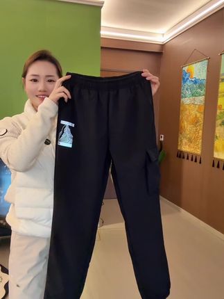 特步加绒裤上身舒服暖和#裤子 #特步 #加绒裤子 #冬季必备