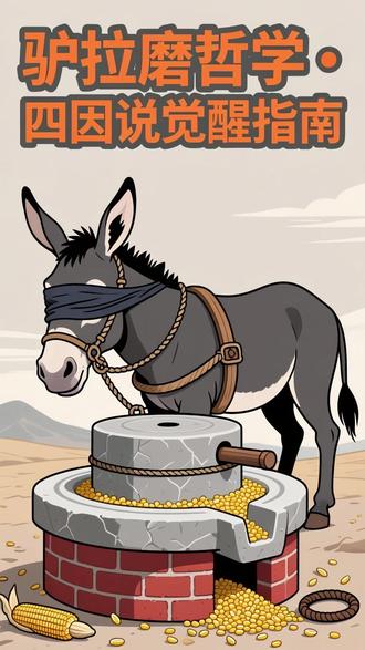 驴拉磨的底层逻辑是什么?用四因说拆解,才懂丁元英的强势文化 #强势文化 #天道 #认知觉醒 #驴拉磨 #慧惠共创