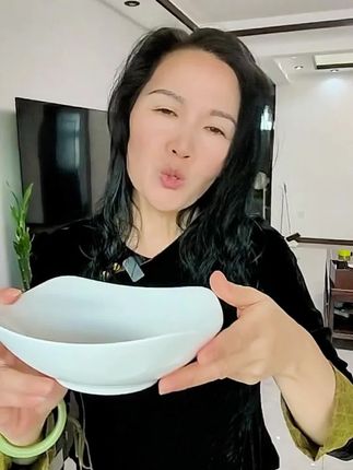 #四角盘子家用陶瓷简约8英寸大号沙拉碗盘水果盘翘脚盘子纯白餐具