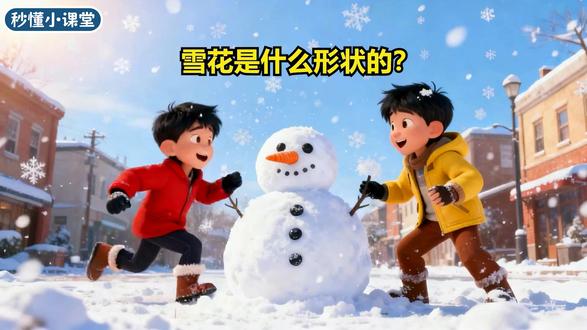 第9集:少儿百科《雪花是什么形状的?》 #科普 #涨知识 #少儿百科 #ai创作浪潮计划 #青年创作者成长计划