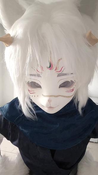 小药 #逍遥 #king系兽装 #cos #逍遥兽头 #手势舞 好的。