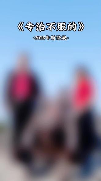 新法规来了,专治不服的😆