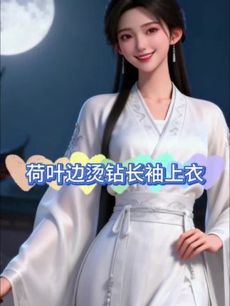 春秋季V领网纱时尚镂空重工荷叶边烫钻百搭长袖上衣 #穿出自信穿出美丽 #高级穿搭 #穿的美美哒 #精品女装搭配 #时尚