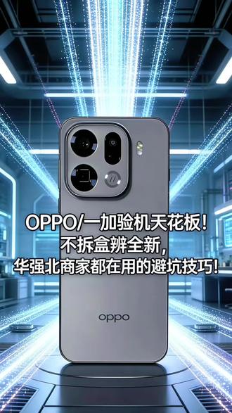 OPPO/一加验机天花板!不拆盒辨全新,华强北商家都在用的避坑技巧!#oppofindx9pro #opporeno15 #一加ace6 #一加turbo6