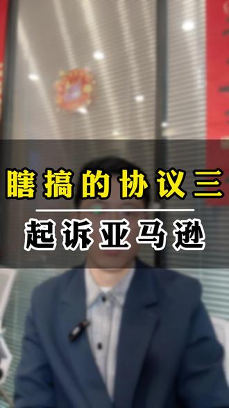 莫名其妙的协议三?起诉亚马逊恢复账户 #跨境电商亚马逊