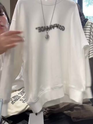 儿童假两件卫衣男孩长袖秋装2025新款女孩上衣童装印花套头韩系潮#潮流穿搭#长袖推荐#儿童新款#卫衣穿搭#儿童穿搭