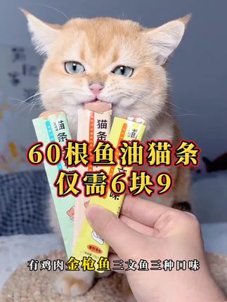 刷到趣小福升级款6块9到手60根鲜肉猫条,直接闭眼入! #猫条 #萌宠好物 #新手养猫 #科学养宠攻略 #猫条推荐