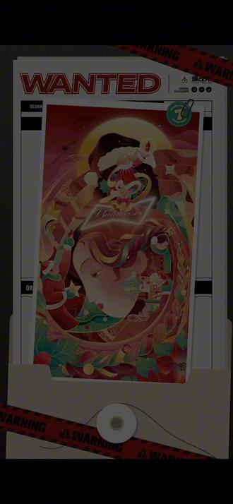 挑战爆改81张AI插画 | 百威平安夜 #圣诞节 #AI插画 #原创插画 #平安夜 #抖音合集升级计划