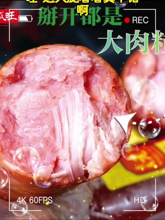 正宗青岛老火腿300g*5根腱子肉果木熏烤非遗工艺传统制作即食冷藏#美食 #美食 #美食 #美食 #美食
