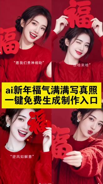 ai新年福气满满写真照免费一键生成入口来了,
ai生成新年照
一键生成ai新年照
ai新年福气写真教程
ai一键生成拜年福照#随变一下get新年福气写真
随变ai随便玩特效
随变ai随便玩拜年
随变ai随便玩入口 随变ai随便玩教程
随变ai随便玩模板
ai生成新年写真
ai生成新年照宝宝
ai生成新年照拍同款
ai生成新年视频
ai生成新年
ai生成新年照片指令
ai生成照片新年
ai拍福字特效怎么弄#ai新年福气满满 #新年ai写真生成特效拍同款 #ai生成新年写真 #剪映
ai新年氛围感拍摄
抖音ai新年拍什么
ai福气文案怎么写
ai拍照特效推荐