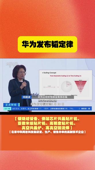 华为发布韬定律 5 月 30 日,华为正式对外详解 “韬(τ)定律”,以逻辑折叠、3D 堆叠替代传统微缩,突破摩尔定律限制,已在多款芯片实现量产,成为国产芯片新路线。
#华为 #韬定律 #3D堆叠