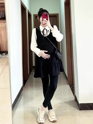 #孕期 #孕妇衬衫裙 #孕妇衬衣裙 #宝妈日常穿搭 #早秋穿搭