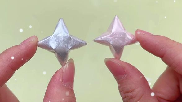diy亮闪闪的四角星,太漂亮啦 #手工diy #四角星