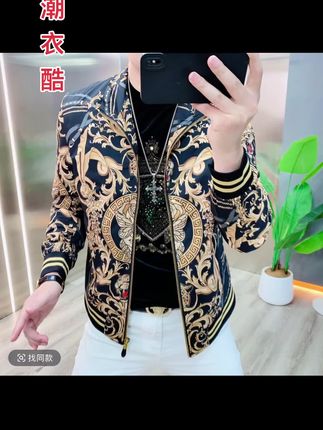 阿凯严选-秋季新款男士修身立领夹克棒球领休闲潮流百搭时尚外套