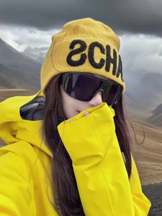 上镜百搭秋冬针织帽男女堆堆帽慵懒风黄色美式包头冷帽川西毛线帽#情侣针织帽 #秋款针织帽 #百搭针织帽 #时尚针织帽 #包头帽